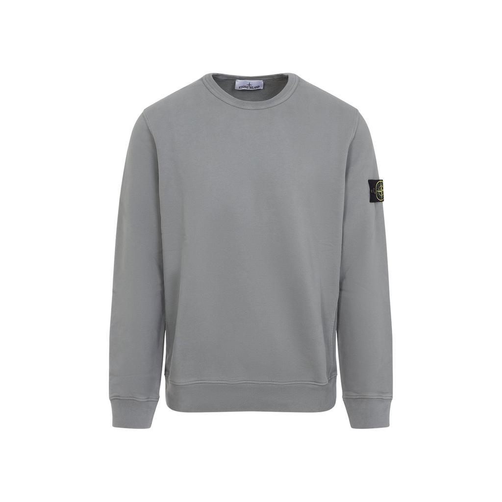 スウェット・トレーナー STONE  JERSEY SWEATSHIRT WITH LOGO BADGE Stone Island Stone Island Logo Badge Sweatshirt - Hoodies