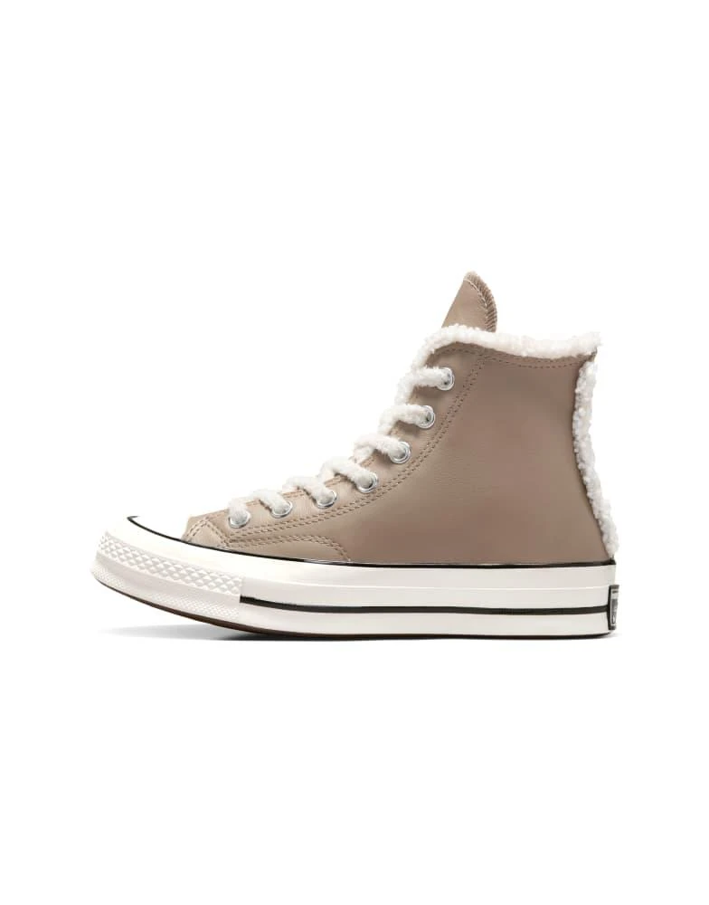 Converse Convers Chuck 70 Hi trainers in beige with towelling detailing 2