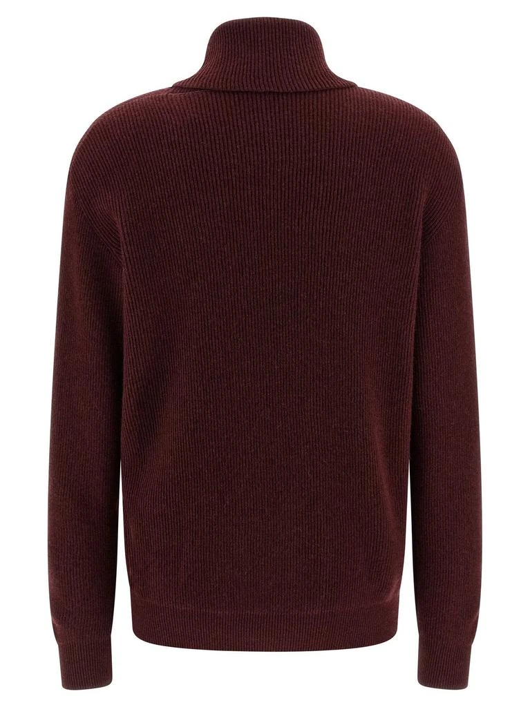Brunello Cucinelli Brunello Cucinelli Turtleneck Ribbed-Knit Jumper 2