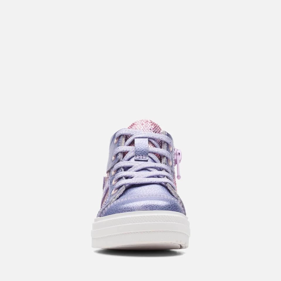 Clarks CLARKS TODDLER NOVA CITY LEATHER HIGH-TOP TRAINERS 4