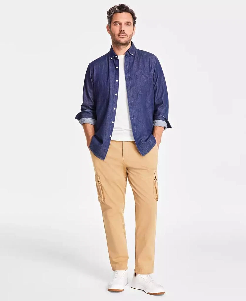 Club Room Men's Classic-Fit Solid Button-Down Denim Shirt, Created for Macy's 1