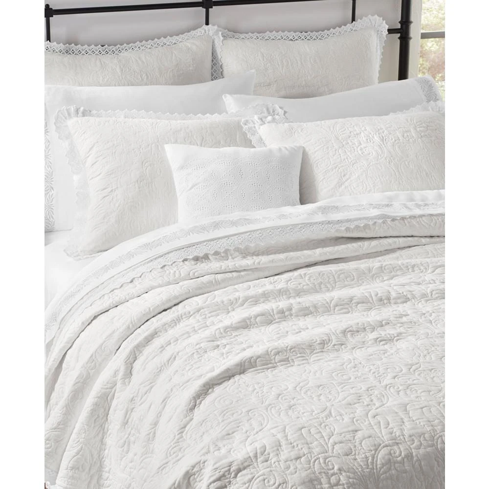 Laura Ashley Heirloom Crochet Quilt Set 4