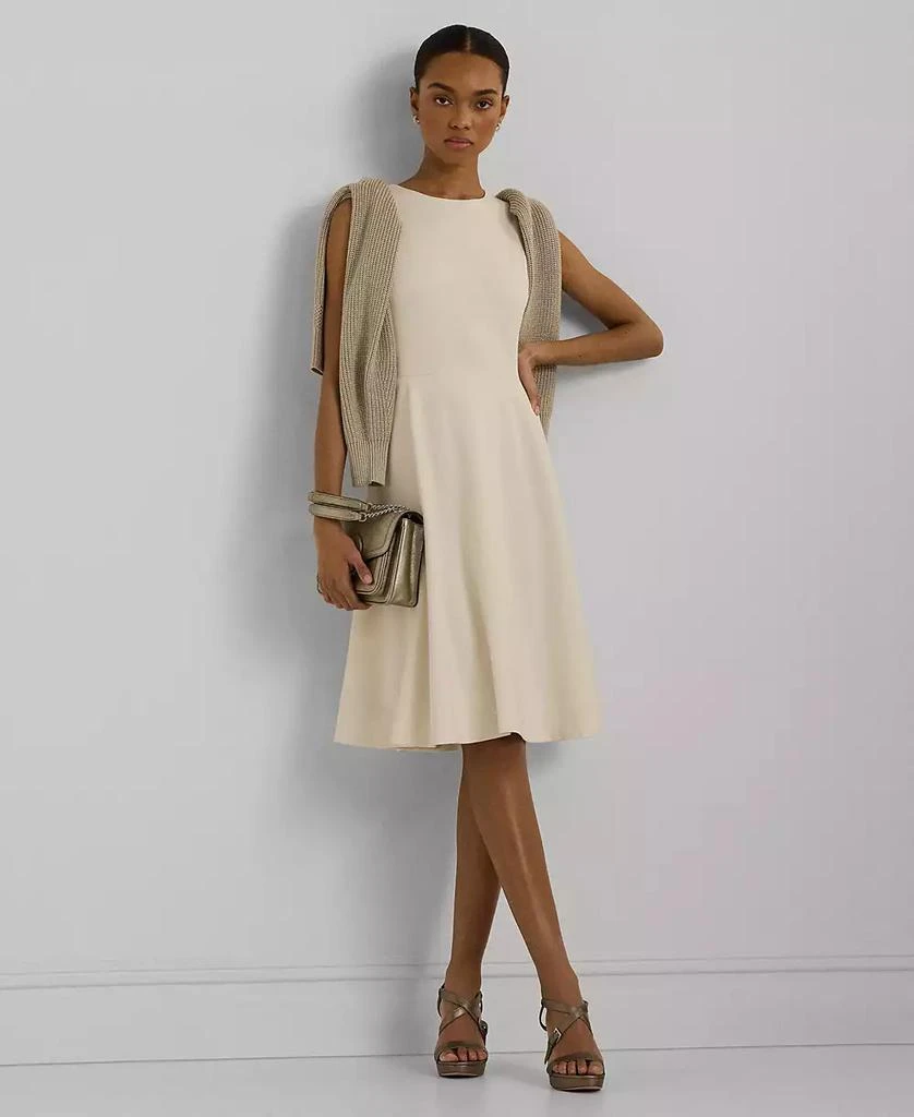 Ralph Lauren Women's Ponte Fit-and-Flare Dress 1