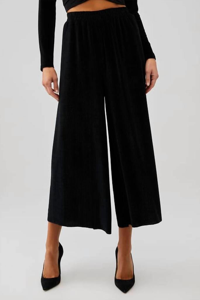 MINKPINK Chaima Elastic Trouser In Black