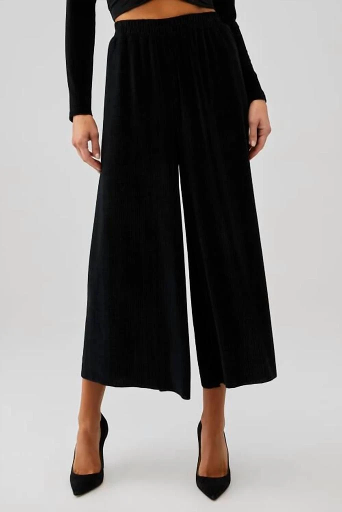 MINKPINK Chaima Elastic Trouser In Black 1