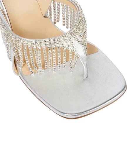 Magda Butrym Embellished leather thong sandals 6