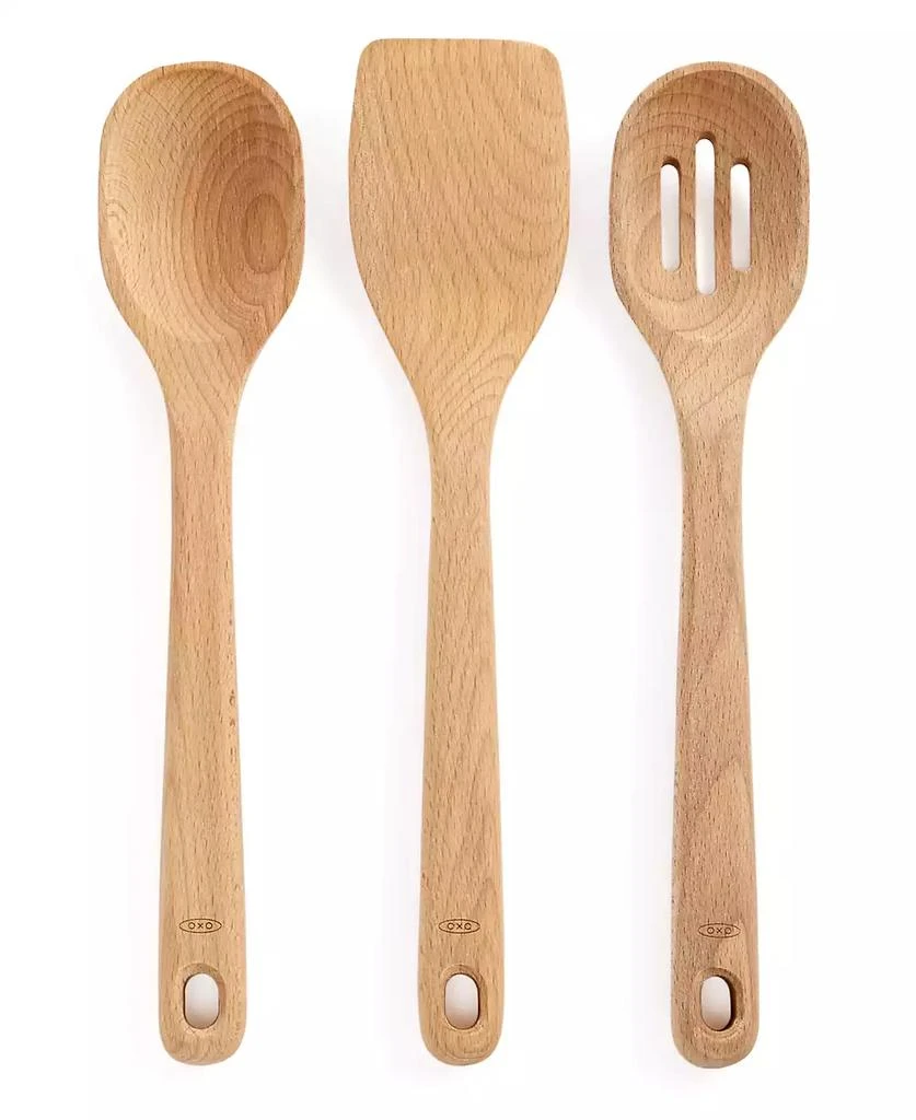 OXO 3 Piece Wooden Kitchen Utensils Set 1