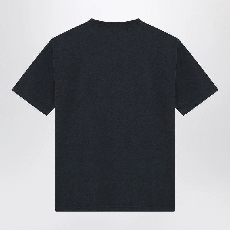 CHAMPION NAVY BLUE COTTON CREW-NECK T-SHIRT 2