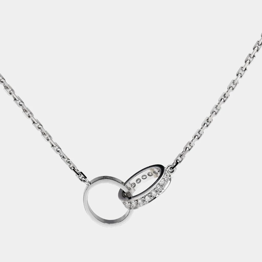 Cartier Cartier Love Interlocking  Diamonds 18k White Gold Necklace 1