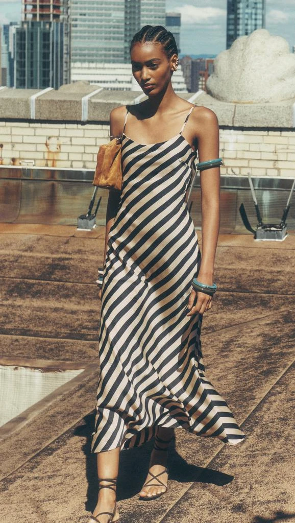 Endless Rose Striped Maxi Slip Dress 5