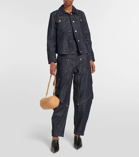 Loewe Bracelet pleated leather shoulder bag 5