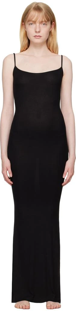 SKIMS Black Soft Lounge Long Slip Maxi Dress 1