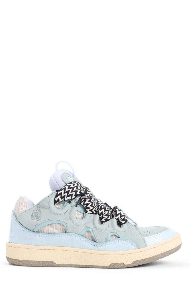 Lanvin Lanvin Curb Round Toe Lace-Up Sneakers 1