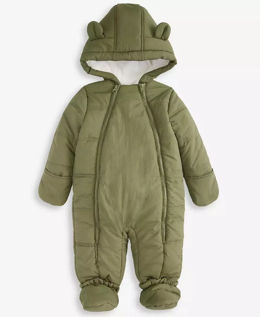First Impressions Baby Boys Hooded Solid Footed Snowsuit, Macy
s Exclusive 1
