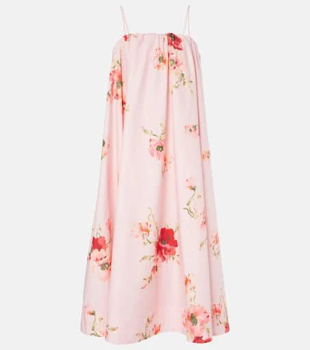 Zimmermann Lightburst Puff floral cotton midi dress 1