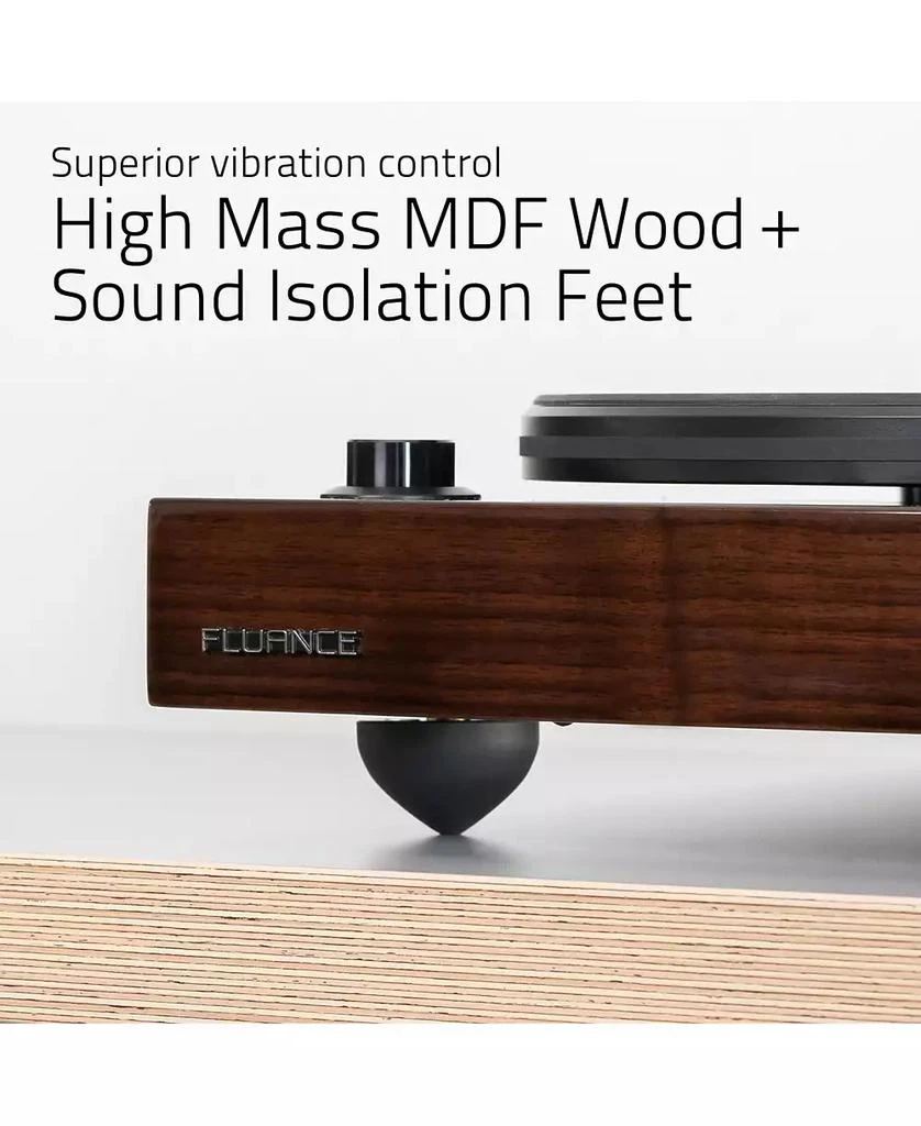 Fluance high-fidelity, Bluetooth-enabled, 90W Class D amplified vinyl turntable system with phono preamp, bookshelf speakers, OM10 cartridge. 7