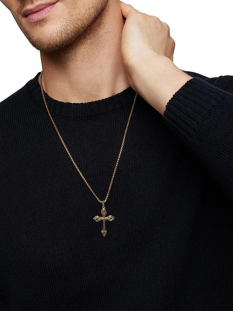 David Yurman Gothic Cross Amulet in 18K Yellow Gold 7