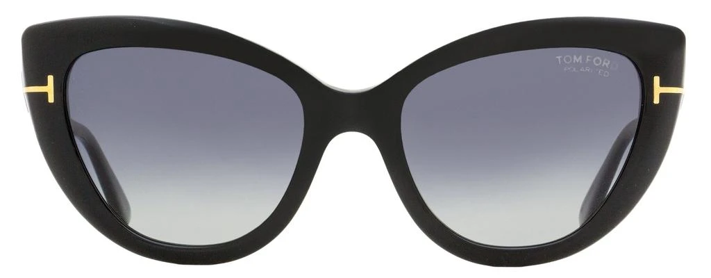 Tom Ford Women's Cat Eye Sunglasses TF762 Anya 01D Black 55mm 2