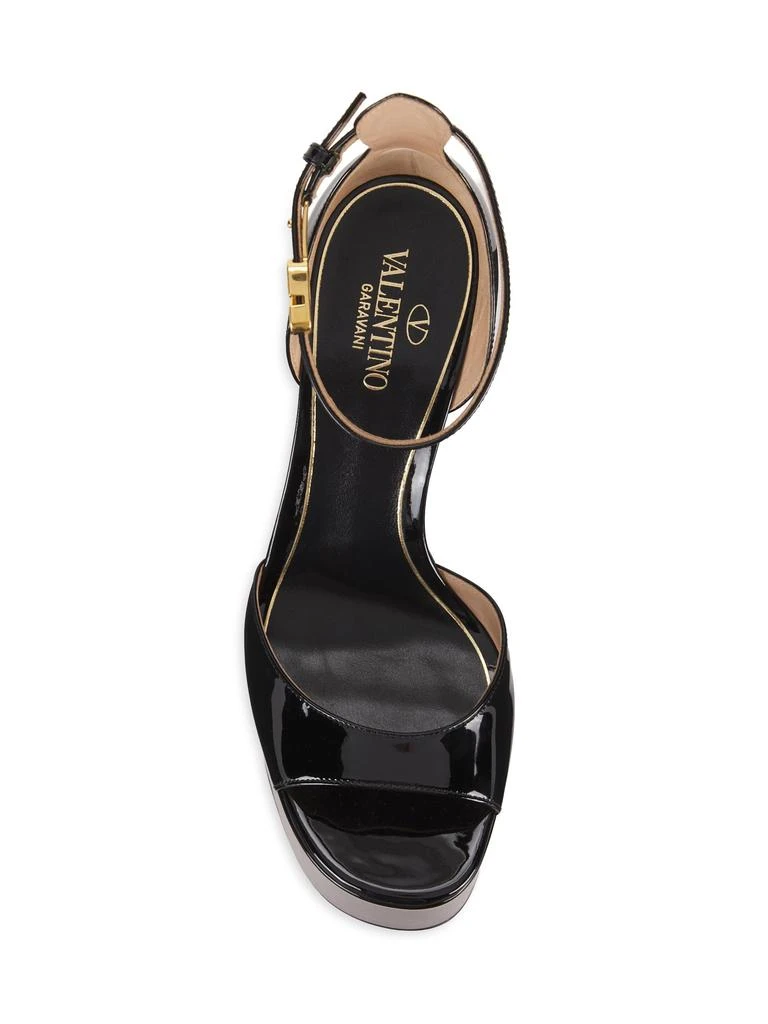 Valentino Tan-Go 155MM Patent Leather Platform Sandals 5