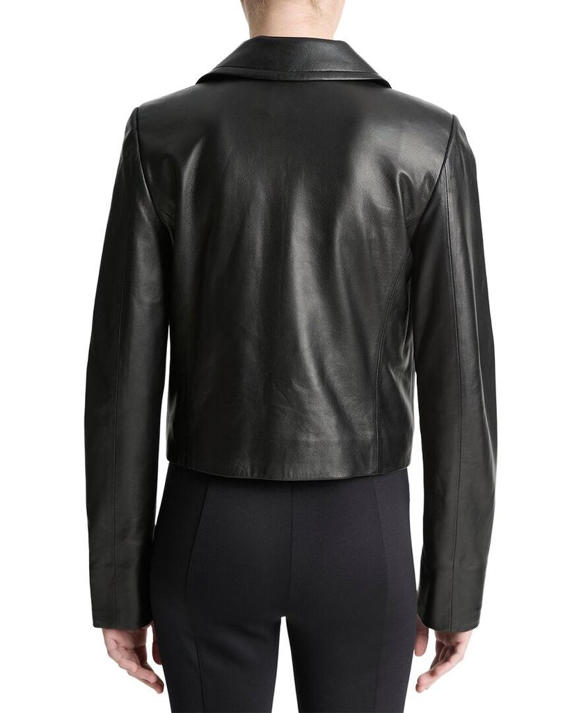 Vince Shrunken Leather Peacoat