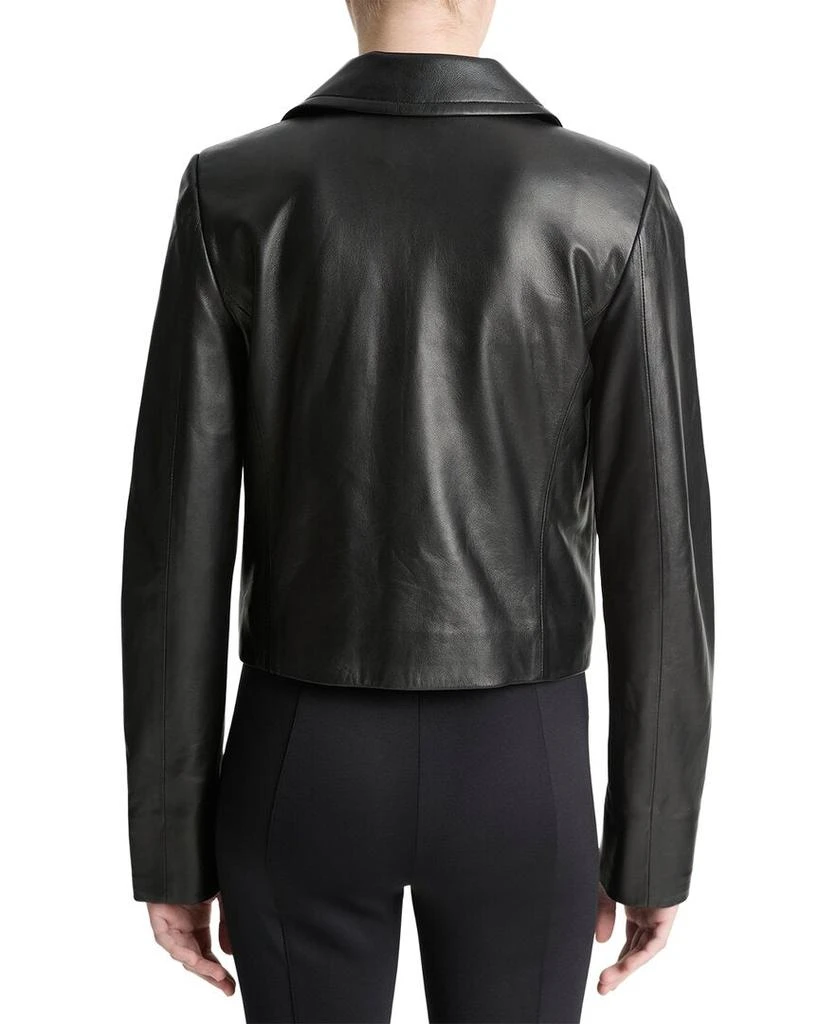 Vince Shrunken Leather Peacoat 2