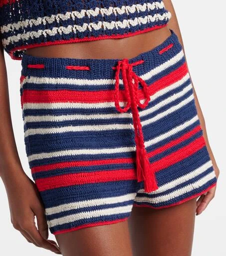 ANNA KOSTUROVA Crochet cotton shorts 4