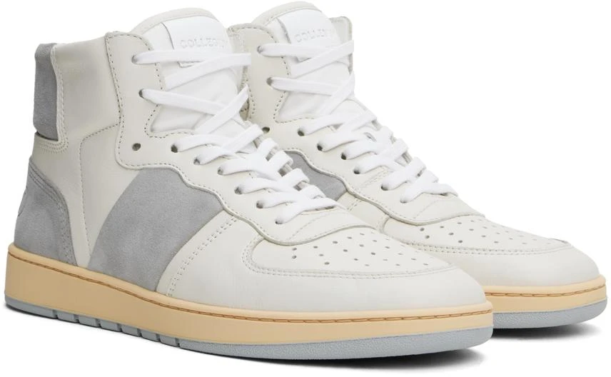 COLLEGIUM Off-White & Gray Pillar Destroyer High Sneakers 4