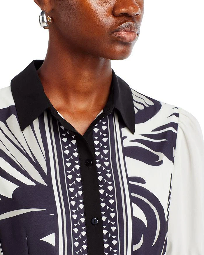 Shop Puffed Elbow Sleeve Shirt Dress on Sale at BeyondStyle – Get