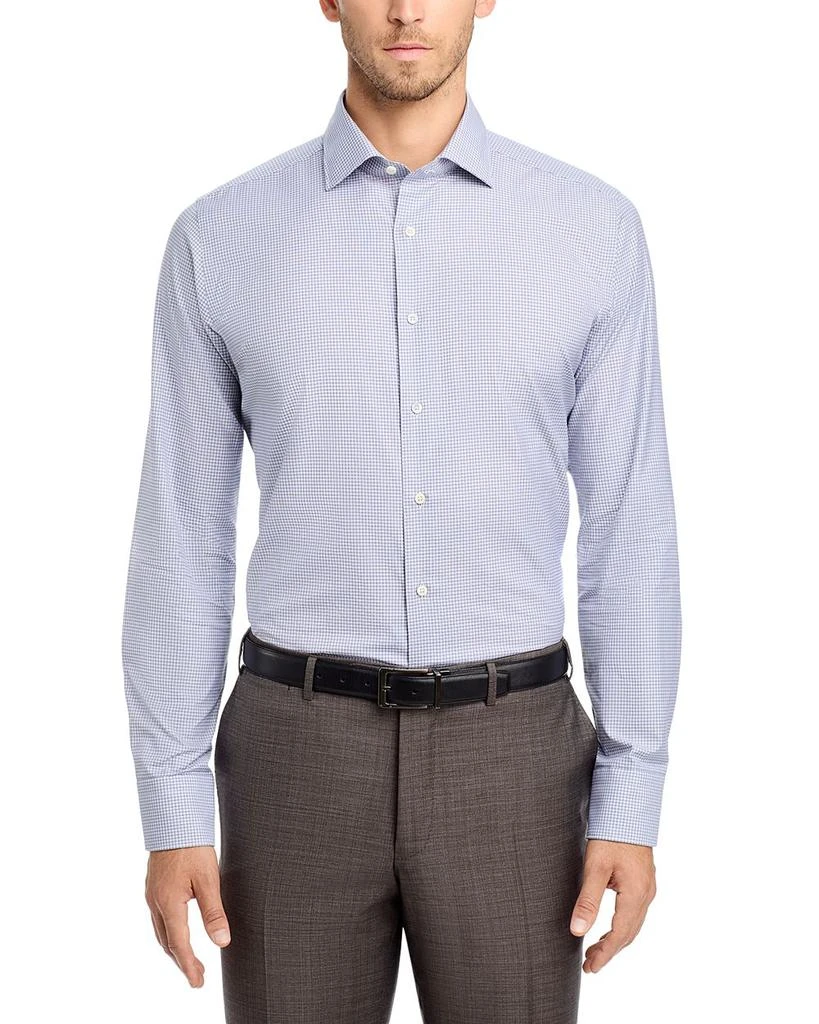 Canali Impeccabile Cotton Micro Check Regular Fit Dress Shirt 2