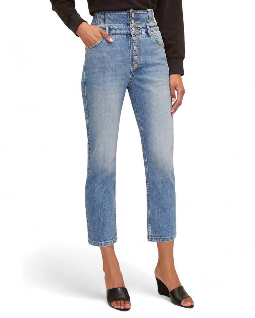 MARISSA WEBB Turner Ii High Waist Jean In Indigo Medium Stone Wash 3