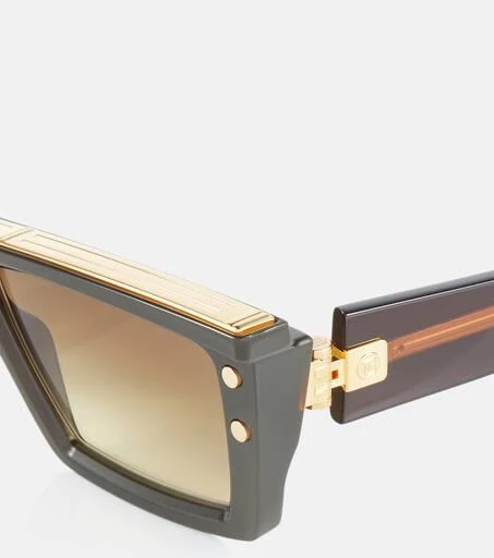 Balmain Logo-embossed square sunglasses 3