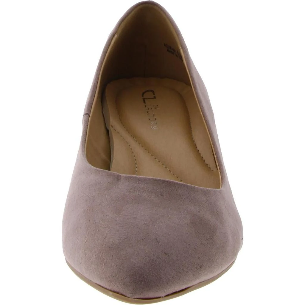 CL By Laundry Womens Faux Suede Pointed Toe Wedge Heels 3