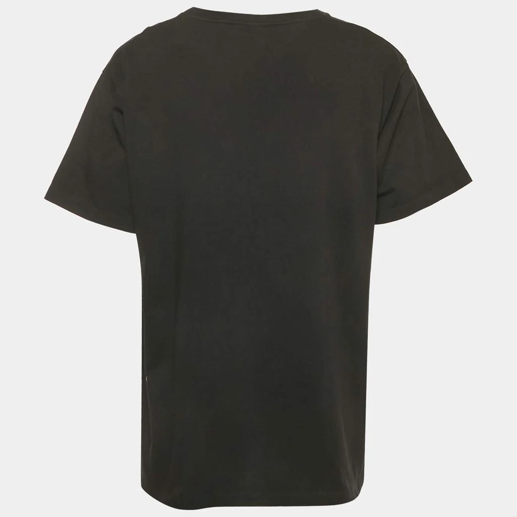 Gucci Gucci Black Logo Print Jersey Crewneck T-Shirt L 2