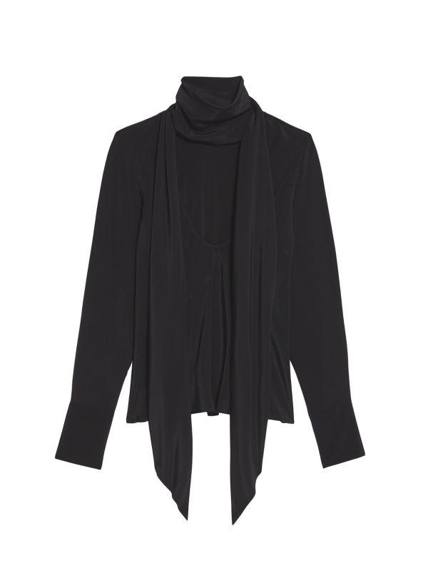 Helmut Lang Silk Scarf Top