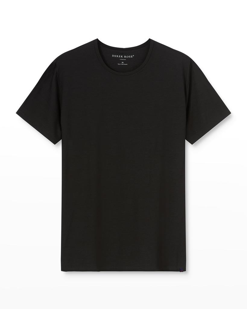 Derek Rose Men's Short-Sleeve Tee, Black