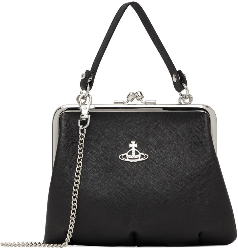Vivienne Westwood Black Granny Frame Bag 1