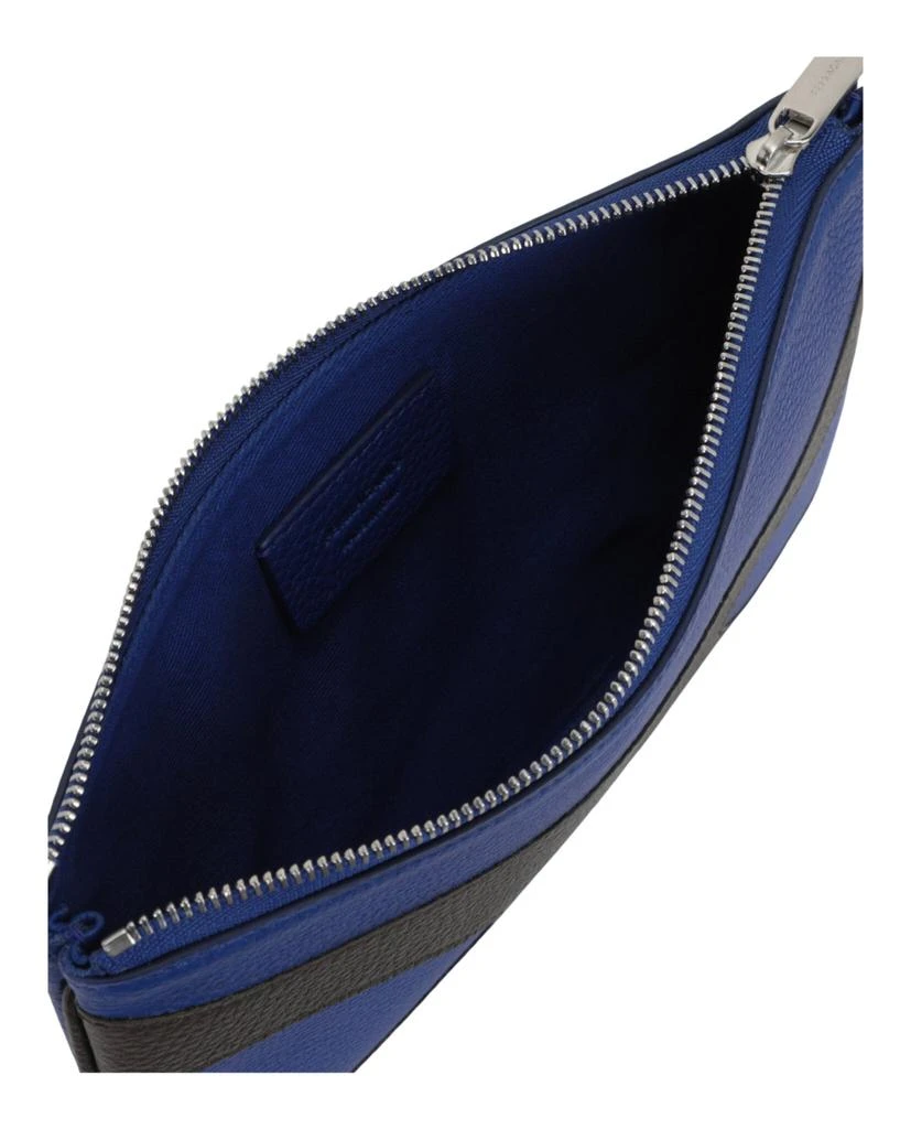 Salvatore Ferragamo Cut-Out Pebbled Leather Phone Pouch 5