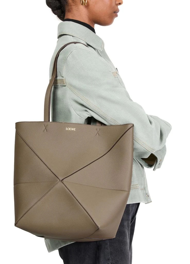 Loewe Medium Puzzle Fold tote in soft grained calfskin 8