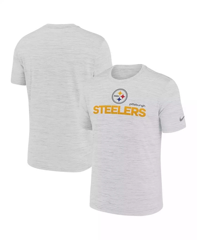NIKE Men's White Pittsburgh Steelers Blitz Velocity Modern Performance T-Shirt 1