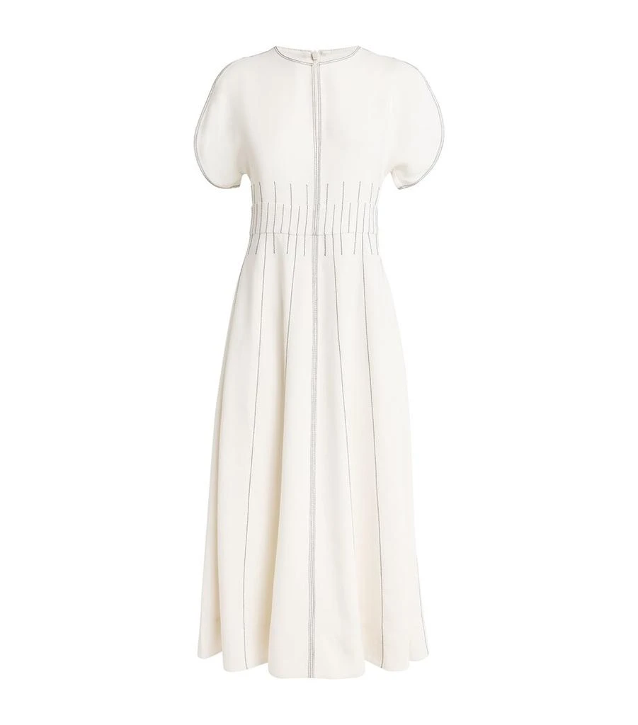 ME+EM Contrast-Stitch Midi Dress 1