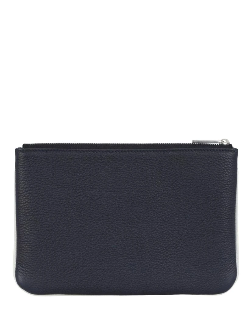 Salvatore Ferragamo Cut-Out Pebbled Leather Phone Pouch 4