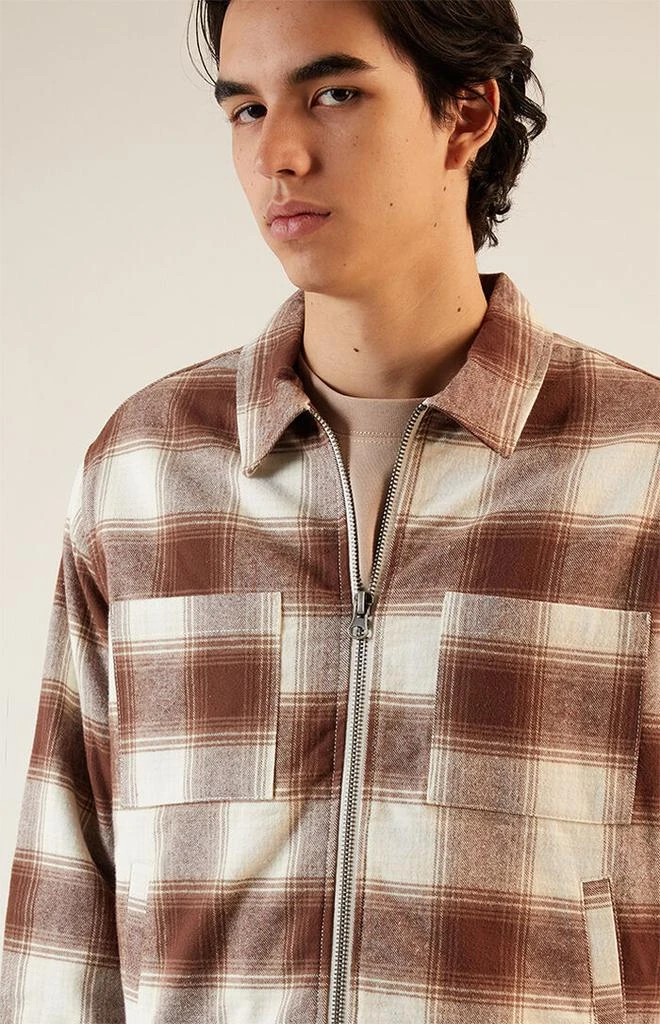 PacSun Niko Plaid Overshirt Jacket 2