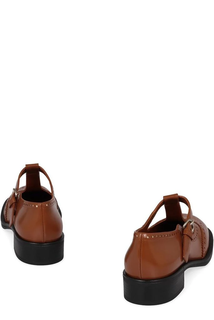 Miu Miu Miu Miu Round-Toe T-Strap Brogue Shoes 3