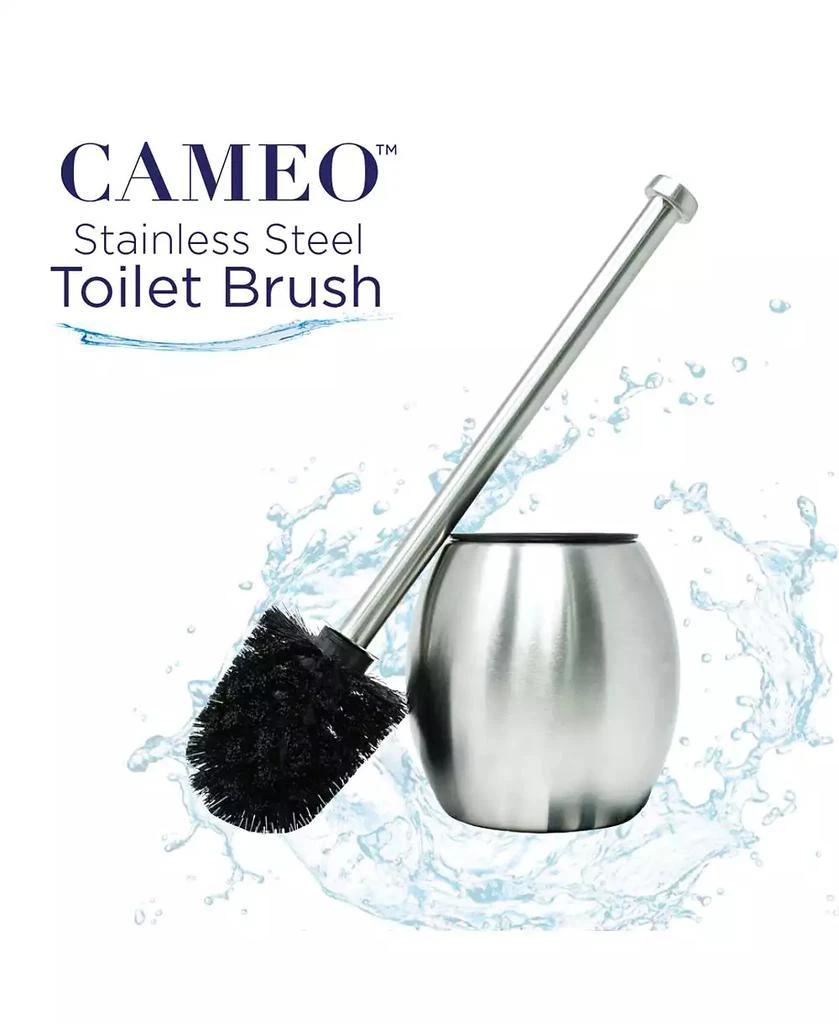 Cameo Stainless-Steel Holder, Fingerprint-Proof, Rust Resistant Toilet Bowl Cleaning Brush 2