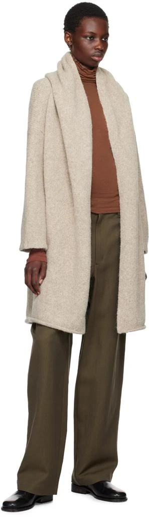 LAUREN MANOOGIAN Taupe Capote Coat 4