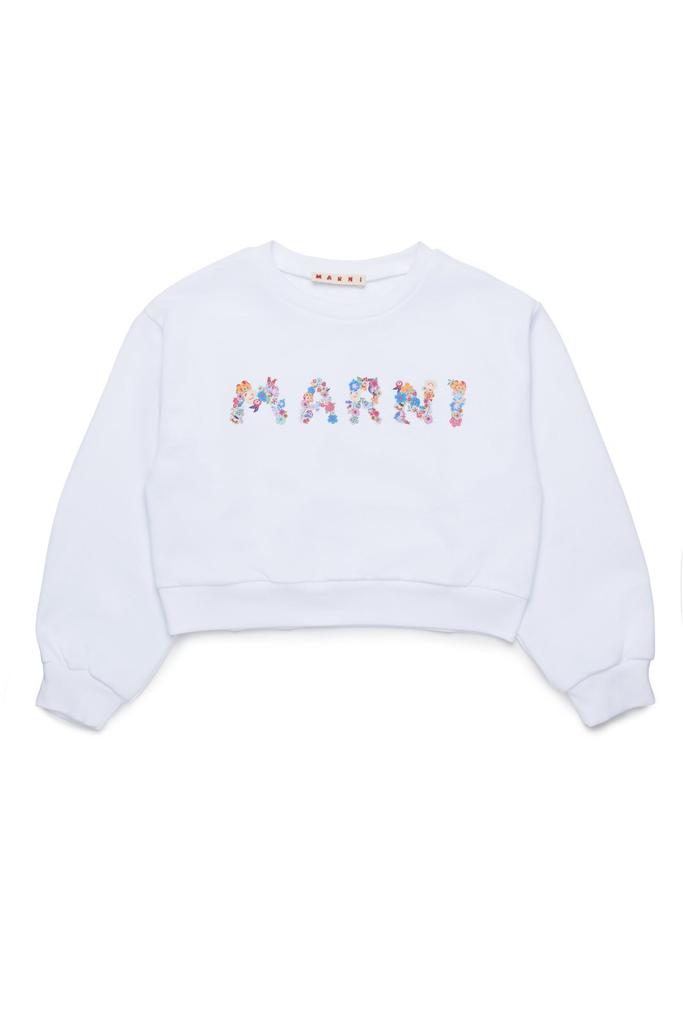 Marni Marni Kids Logo Printed Crewneck Sweatshirt