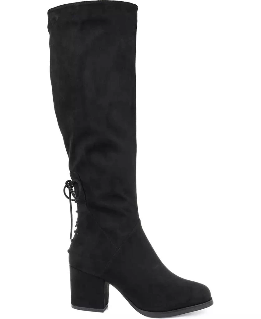 Journee Collection Women's Leeda Lace Up Detail Knee High Boots 2