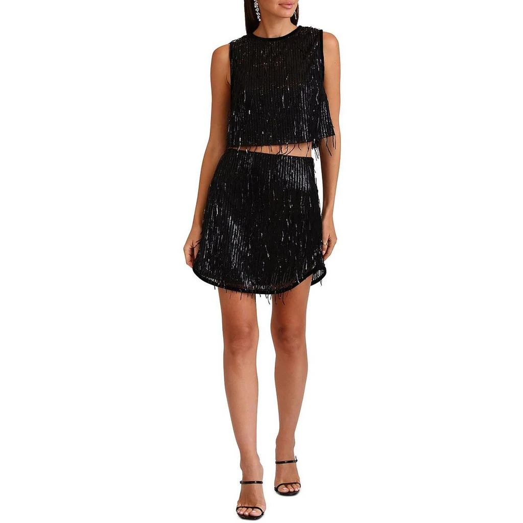 Avec Les Filles Womens Sequined Tank Pullover Top 3