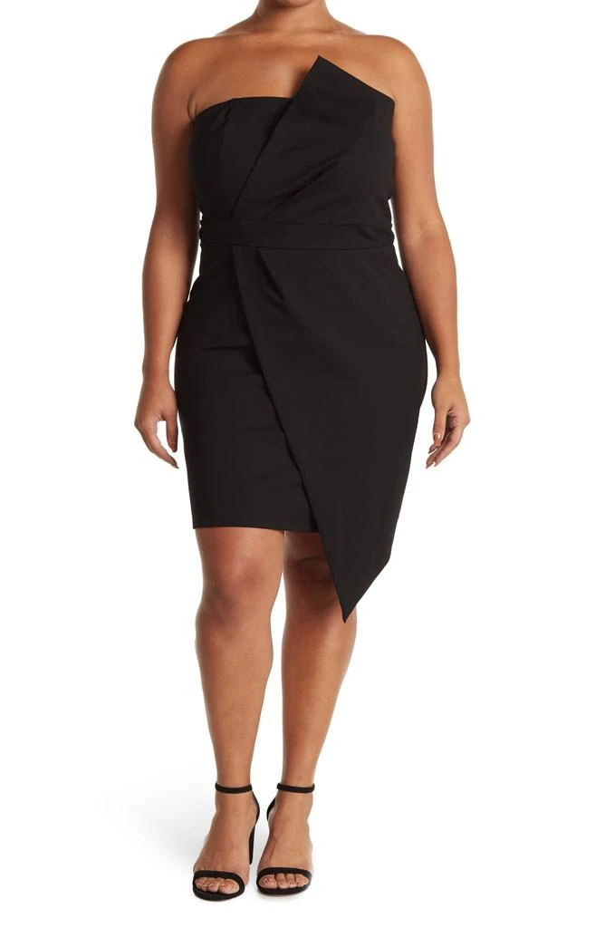 Love by Design Audrey Strapless Asymmetrical Dress 1
