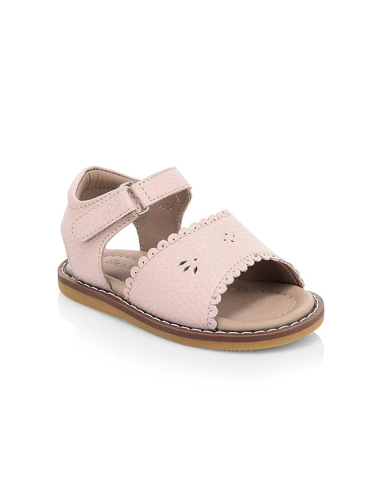 Elephantito Baby Girl
s Scallop Leather Sandals 1